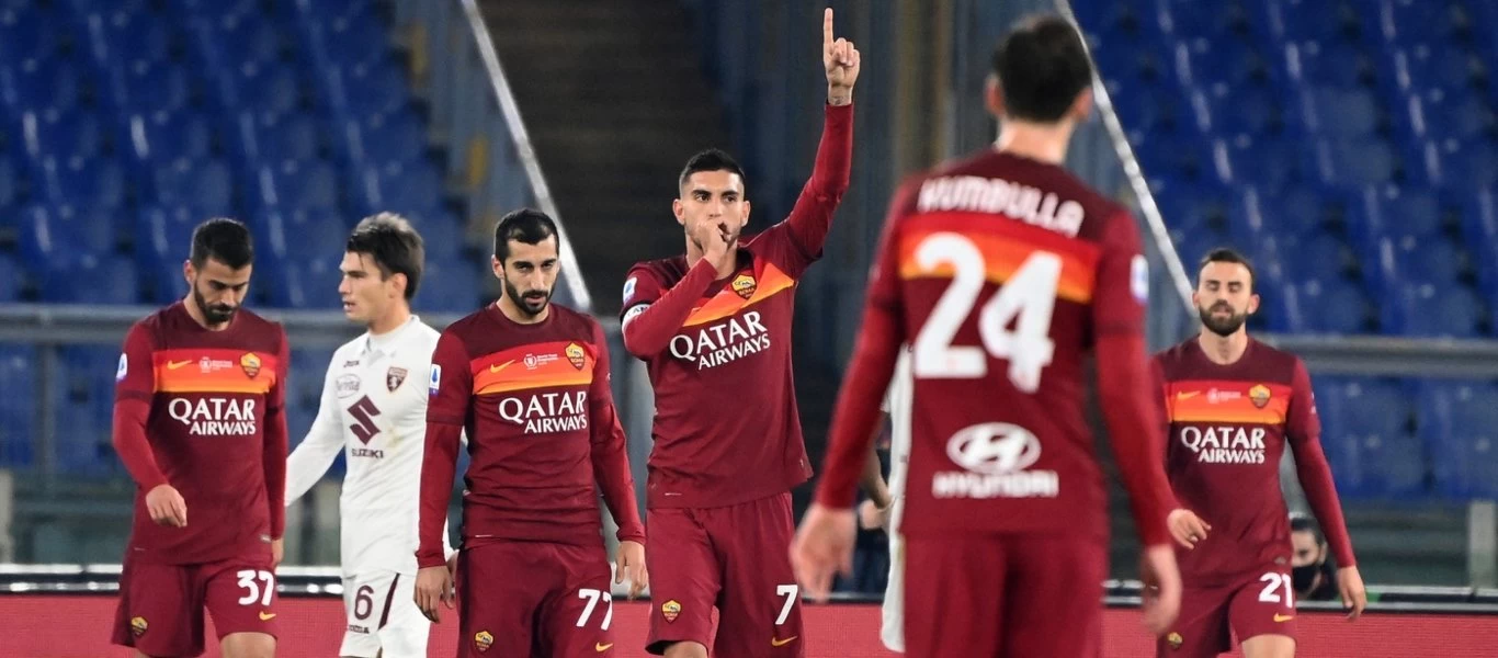 Serie A: Ξεμπέρδεψε και με την Τορίνο (3-1) η Ρόμα και έβαλε «φωτιά» στην κορυφή